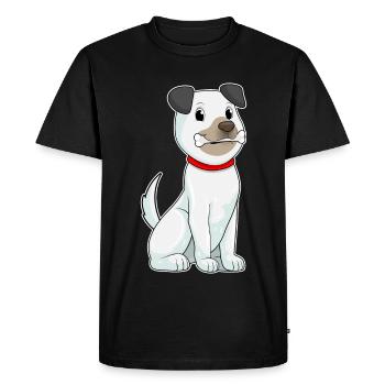 Os de chien - T-shirt Premium bio Homme - noir - Devant - Nico (187cm)