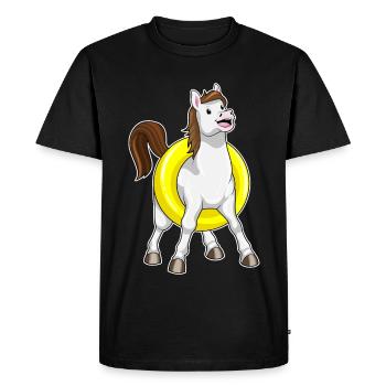 Natation à cheval Swimming Ring Summer - T-shirt Premium bio Homme - noir - Devant - Nico (187cm)