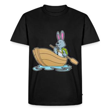 Petit bateau Bunny - T-shirt Premium bio Homme - noir - Devant - Nico (187cm)