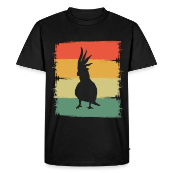 Cockatoo - Men's Premium Organic T-Shirt - black - Front - Nico (187cm)