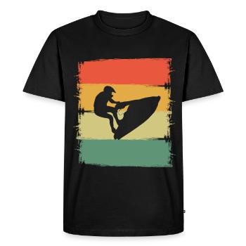 Jet ski - T-shirt Premium bio Homme - noir - Devant - Nico (187cm)