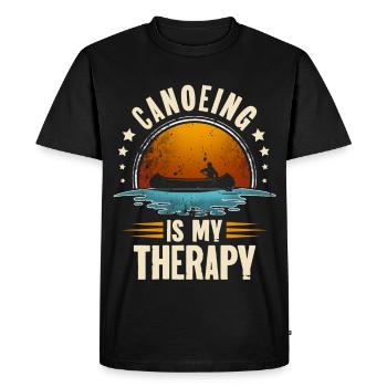 Canoeing Canoeing Canoeing - Men's Premium Organic T-Shirt - black - Front - Nico (187cm)
