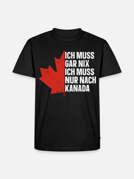 Kanada - Männer Premium Bio T-Shirt - Schwarz