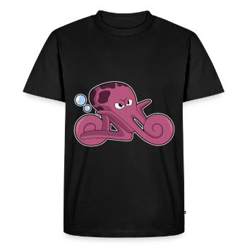 Moto Octopus - T-shirt Premium bio Homme - noir - Devant - Nico (187cm)