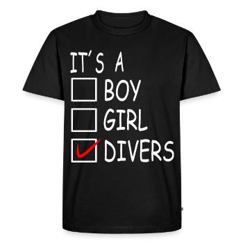Diverse Transgender - Men's Premium Organic T-Shirt - black - Front - Nico (187cm)
