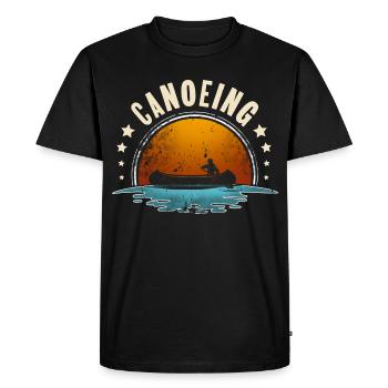 Canoeing Canoeing Canoeing - Men's Premium Organic T-Shirt - black - Front - Nico (187cm)