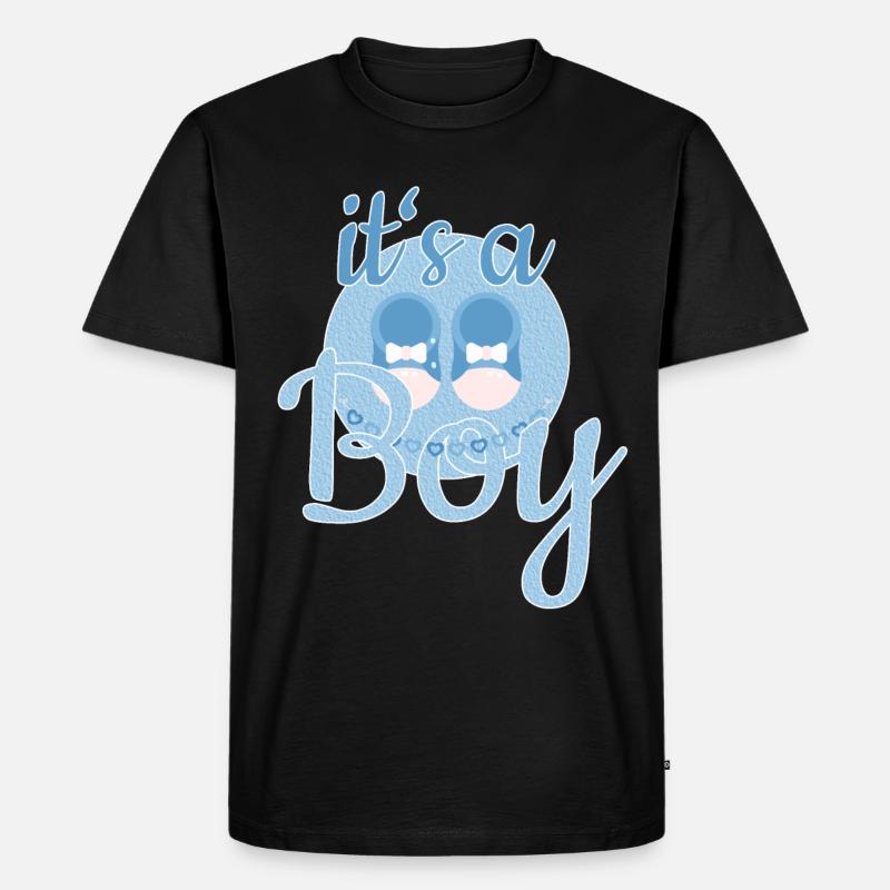 Baby Boy Geschenk - Männer Premium Bio T-Shirt - Schwarz