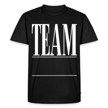 Équipe - T-shirt Premium bio Homme - noir - Devant - Nico (187cm)