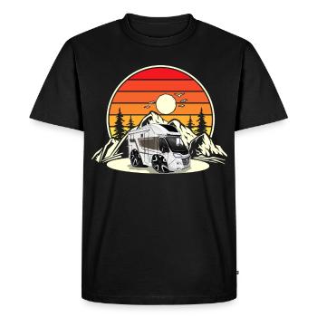 Camping Camper Campen - T-shirt Premium bio Homme - noir - Devant - Nico (187cm)