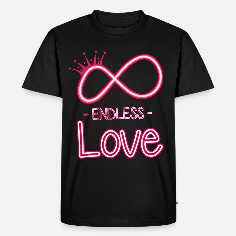 symbole de l’amour éternel - T-shirt Premium bio Homme - noir