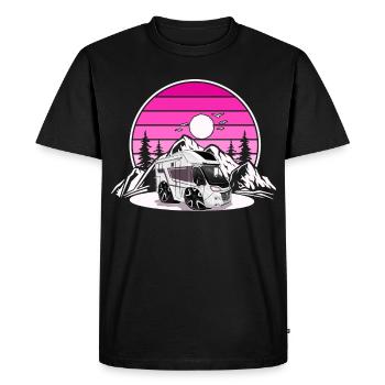 Camping Camper Campen - T-shirt Premium bio Homme - noir - Devant - Nico (187cm)