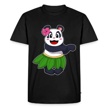 Panda Ballerina Ballet Dance - Men's Premium Organic T-Shirt - black - Front - Nico (187cm)