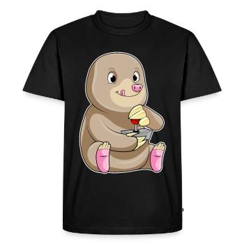 Mole Gamer Joystick - T-shirt Premium bio Homme - noir - Devant - Nico (187cm)