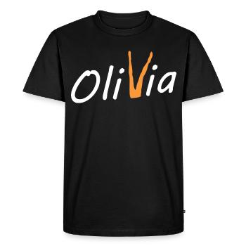 Olivia Bein - T-shirt Premium bio Homme - noir - Devant - Nico (187cm)