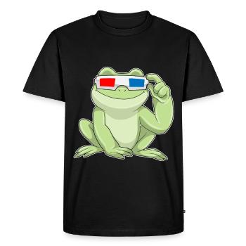 Lunettes Grenouille - T-shirt Premium bio Homme - noir - Devant - Nico (187cm)
