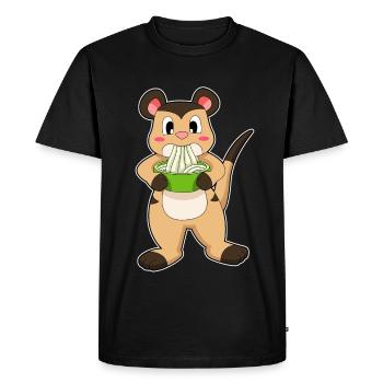 Cuisinier de suricates Cuisinière Cuisinière Cuisinière Cuisinette - T-shirt Premium bio Homme - noir - Devant - Nico (187cm)