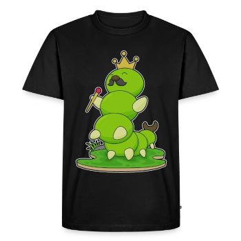 Caterpillar Crown - Men's Premium Organic T-Shirt - black - Front - Nico (187cm)