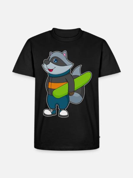 Snowboardeur Raton Snowboard - T-shirt Premium bio Homme - noir