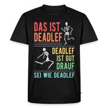 Squelette Costume d’Halloween pour Hommes Femmes - T-shirt Premium bio Homme - noir - Devant - Nico (187cm)