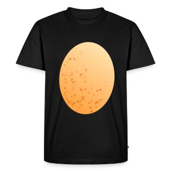 Oeuf oeuf poule - T-shirt Premium bio Homme - noir - Devant - Nico (187cm)