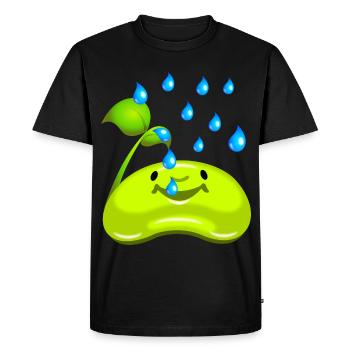 Hobby gardener small seedling - Men's Premium Organic T-Shirt - black - Front - Nico (187cm)