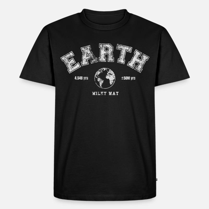 Earth Day - Männer Premium Bio T-Shirt - Schwarz