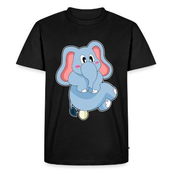 Elephant egg - Men's Premium Organic T-Shirt - black - Front - Nico (187cm)
