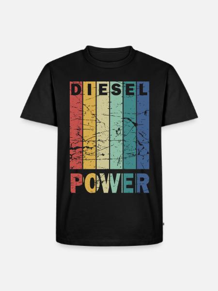 Diesel Power - Männer Premium Bio T-Shirt - Schwarz