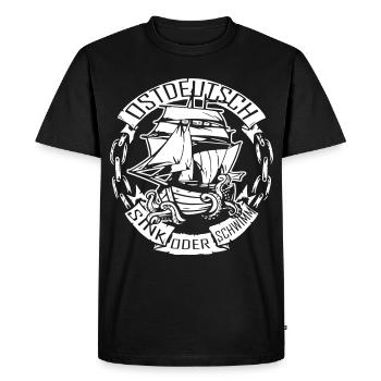Chemise Ossi Est-Allemande Rda Est - T-shirt Premium bio Homme - noir - Devant - Nico (187cm)