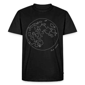 La Lune - T-shirt Premium bio Homme - noir - Devant - Nico (187cm)