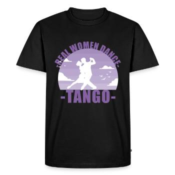 Les vraies femmes dansent le tango! Cadeau de danseur - T-shirt Premium bio Homme - noir - Devant - Nico (187cm)