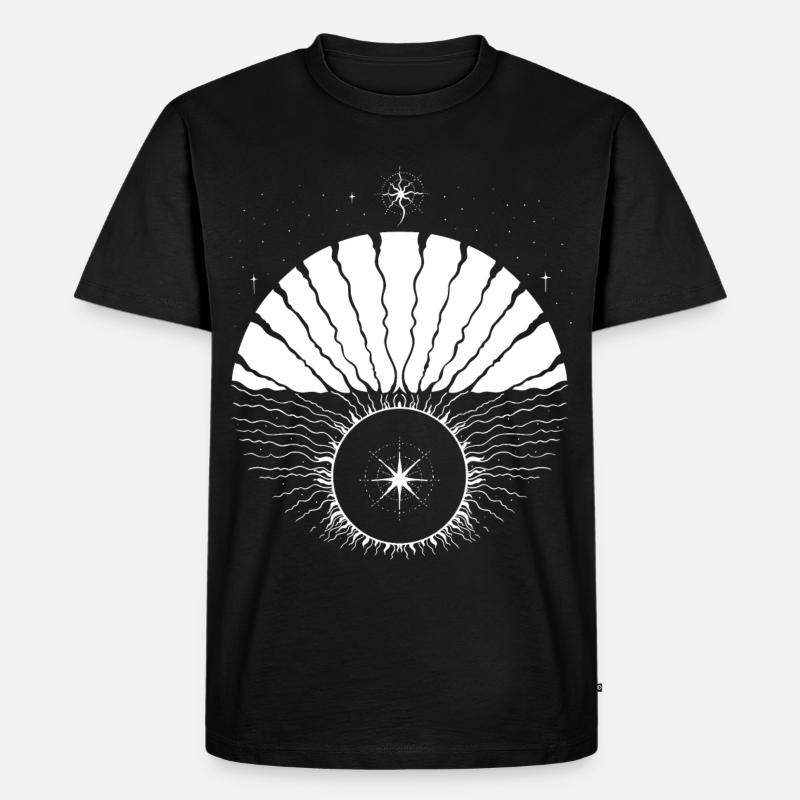 Wintersonnenwende Julmond Yule - Männer Premium Bio T-Shirt - Schwarz