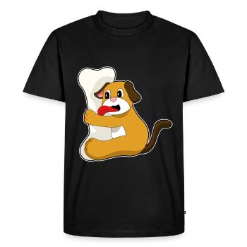 Os de chien - T-shirt Premium bio Homme - noir - Devant - Nico (187cm)