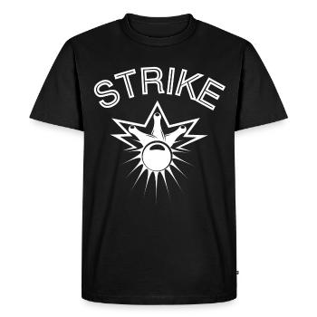 bowling, fan de bowling, strike - T-shirt Premium bio Homme - noir - Devant - Nico (187cm)