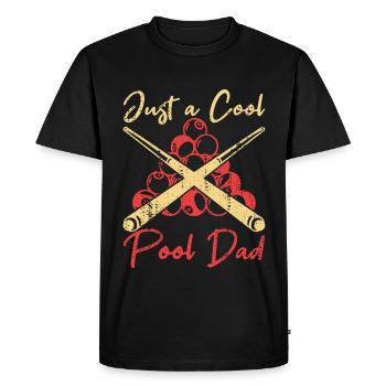 Papa Billard - T-shirt Premium bio Homme - noir - Devant - Nico (187cm)