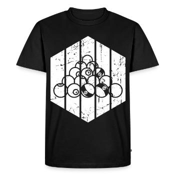 Meilleur joueur de billard - T-shirt Premium bio Homme - noir - Devant - Nico (187cm)