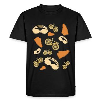 Graphiques de triathlon - T-shirt Premium bio Homme - noir - Devant - Nico (187cm)