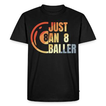 Billiards 8 Ball - Men's Premium Organic T-Shirt - black - Front - Nico (187cm)