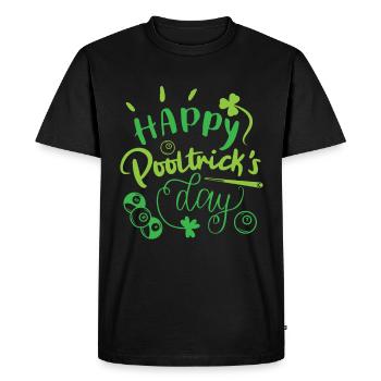 Billiards St. Patrick's - Men's Premium Organic T-Shirt - black - Front - Nico (187cm)