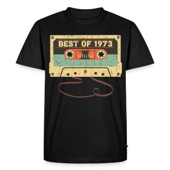Best of 1973 50e anniversaire Génial 50 ans - T-shirt Premium bio Homme - noir - Devant - Nico (187cm)