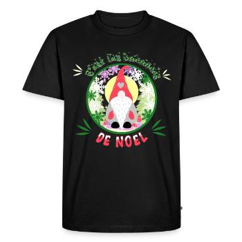 c'est les vacances de noël - T-shirt Premium bio Homme - noir - Devant - Nico (187cm)