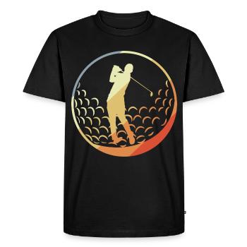 Golfeur - T-shirt Premium bio Homme - noir - Devant - Nico (187cm)