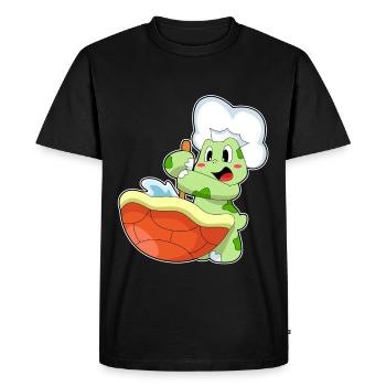 Cuisinière Tortue Cuisinière Cuisinière Cuisson - T-shirt Premium bio Homme - noir - Devant - Nico (187cm)