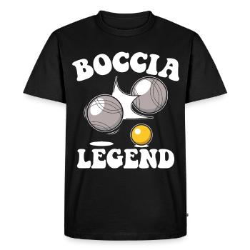 Joueur de boccia Balle de boccia et accessoires Boccia - T-shirt Premium bio Homme - noir - Devant - Nico (187cm)