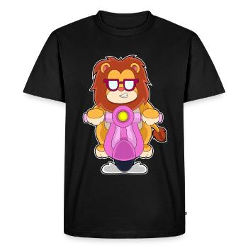 Löwe Scooter - T-shirt Premium bio Homme - noir - Devant - Nico (187cm)