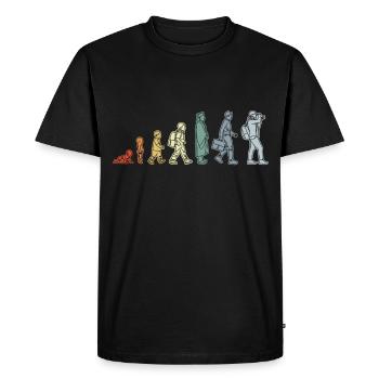 Enfant au photographe - T-shirt Premium bio Homme - noir - Devant - Nico (187cm)