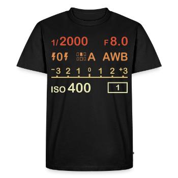 Appareil photo numérique - T-shirt Premium bio Homme - noir - Devant - Nico (187cm)