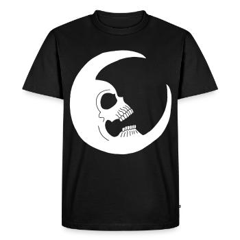 Lunar skull - Men's Premium Organic T-Shirt - black - Front - Nico (187cm)