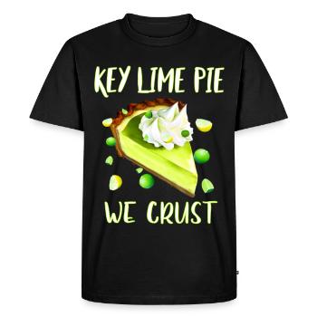 Tarte au citron vert clé - T-shirt Premium bio Homme - noir - Devant - Nico (187cm)