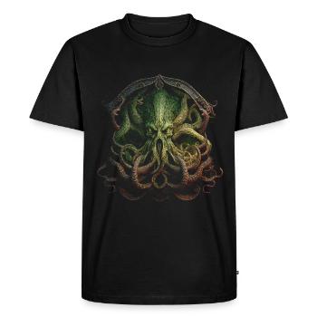 Ancienne entité - T-shirt Premium bio Homme - noir - Devant - Nico (187cm)